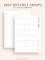 M114_2023 | 2023 Monthly Planner Printable Template (MO2P)