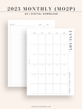 M114_2023 | 2023 Monthly Planner Printable Template (MO2P)