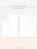 W108_01GX_WO2P_2023 | 2023 Dated Weekly Planner Inserts Printable Template