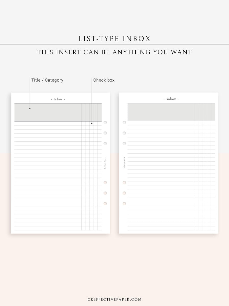 N116 | List-Type Inbox for Task, To-do, Project and Checklist ...