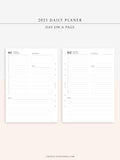 D111_C_2023 | 2023 Dated Daily Planner, Lined Layout, Day on a Page