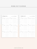 N121-3 | Work-out Planning, Fitness Planner, Wellness Journal