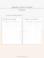 T124 | Sinking Fund Categories, Lists, Tracker Template