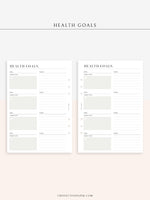 N121-2 | Health Goals Setting Planner, Wellness Journal