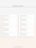 N121-2 | Health Goals Setting Planner, Wellness Journal