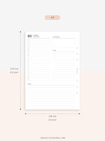 D111_C_2023 | 2023 Dated Daily Planner, Lined Layout, Day on a Page