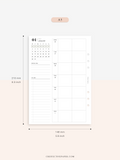 W108_01GX_WO2P_2023 | 2023 Dated Weekly Planner Inserts Printable Template