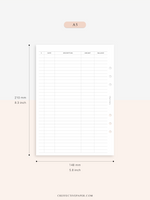 T126 | Expense Tracker in Budget, Spending Log Template