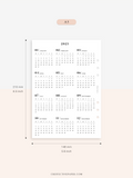 Y104_2023 | 2023 Calendar Planner Inserts Printable