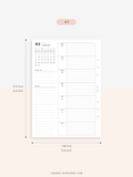 W108_01G_WO1P_2023 | 2023 Dated Weekly Planner Inserts Printable Template