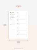 W108_01GX_WO1P_2023 | 2023 Dated Weekly Planner Inserts Printable Template