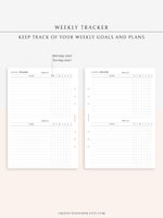 T118 | Weekly Habit and Goal Tracker