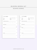 B102 | Book Review & Reading Journal Bundle Printable