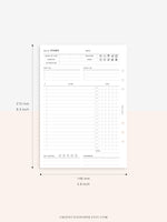 D108 | Daily Study Planner Inserts Printable Template