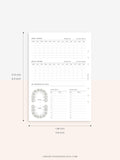 N112 | Baby Info & Growth Log & Vaccination Records Template