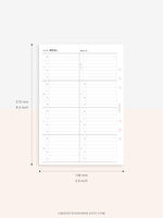 T108 | Weekly Meal Planner & Grocery Shopping List