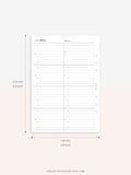 T108 | Weekly Meal Planner & Grocery Shopping List