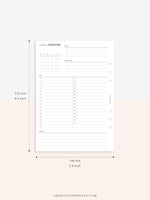 M108 | Monthly Overview, Month on a Page Printable Planner Inserts
