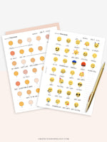 T116 | Monthly Emoji or Color Mood Tracker