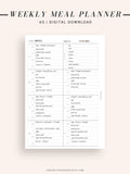 T108 | Weekly Meal Planner & Grocery Shopping List