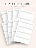 N107 | Checklist Bundle Template to Personalize Category