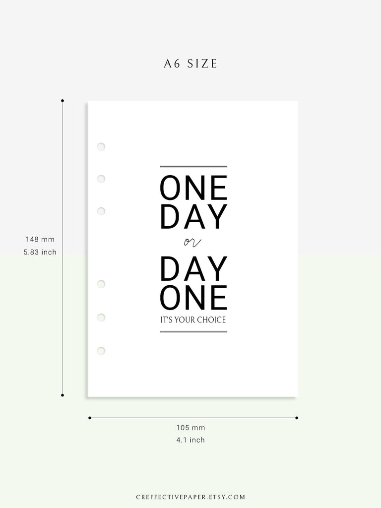 DA102 | Printable Quotes Dashboard & Planner Divider – CreffectivePaper