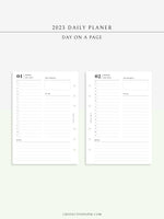 D111_C_2023 | 2023 Dated Daily Planner, Lined Layout, Day on a Page