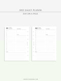 D111_C_2023 | 2023 Dated Daily Planner, Lined Layout, Day on a Page