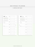 W108_01G_WO1P_2023 | 2023 Dated Weekly Planner Inserts Printable Template