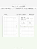 T126 | Expense Tracker in Budget, Spending Log Template