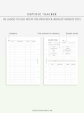 T126 | Expense Tracker in Budget, Spending Log Template