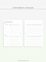 N121-6 | Vitamins & Supplements Tracker, Medication Log Template