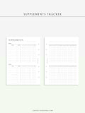 N121-6 | Vitamins & Supplements Tracker, Medication Log Template