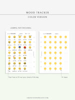 T116 | Monthly Emoji or Color Mood Tracker