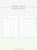 T128 | Monthly Goal & Habit Tracker, MO2P
