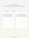 N116 | List-Type Inbox for Task, To-do, Project and Checklist