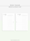 T118 | Weekly Habit and Goal Tracker