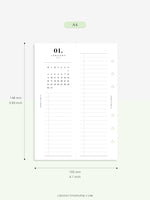M118_2023 | 2023 Half-Page Calendar, Monthly Task list, Important Events Tracker
