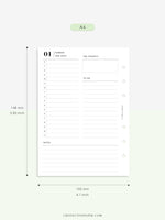 D111_C_2023 | 2023 Dated Daily Planner, Lined Layout, Day on a Page