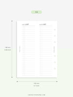 D115 | Half Page Task List Template, Printable Planner Inserts