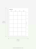 M101 | Basic Monthly Planner Printable Inserts for Minimalist