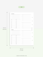 W117 | WO4P, Weekly 24-hour Schedule, To-do List Planner Template
