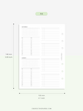 W117 | WO4P, Weekly 24-hour Schedule, To-do List Planner Template