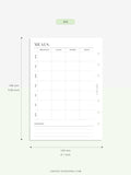 N121-4 | Meal Prep Plan Template, Groceries Shopping List