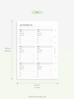 T131 | Afterpay Tracker