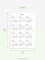 Y104_2023 | 2023 Calendar Planner Inserts Printable