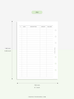 T126 | Expense Tracker in Budget, Spending Log Template