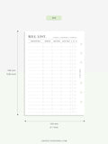 N119-L | Bill & Subscription List