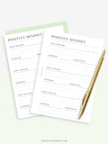 N122-2 | Positive Mindset, Gratitude Journal, Affirmation, Manifest Template
