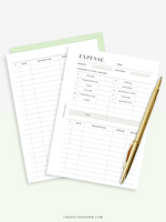 T126 | Expense Tracker in Budget, Spending Log Template